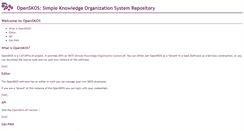 Desktop Screenshot of openskos.org
