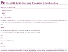 Tablet Screenshot of openskos.org